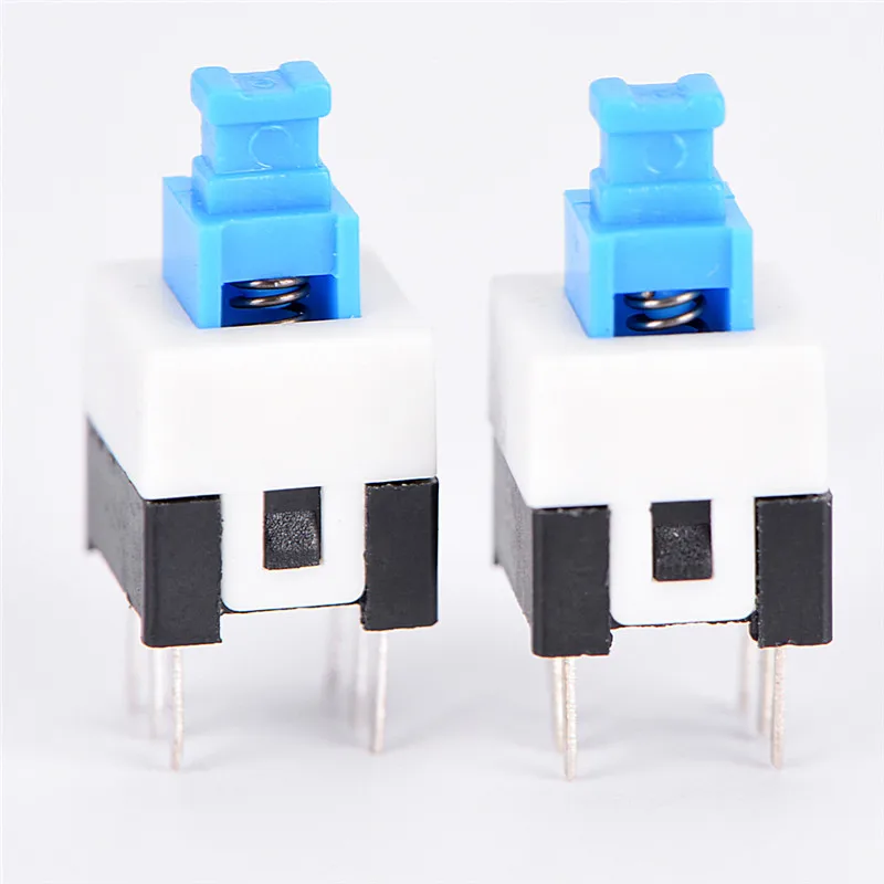 20PCS/Lot 6Pin Push Tactile Power Micro Switch Self lock On/Off button