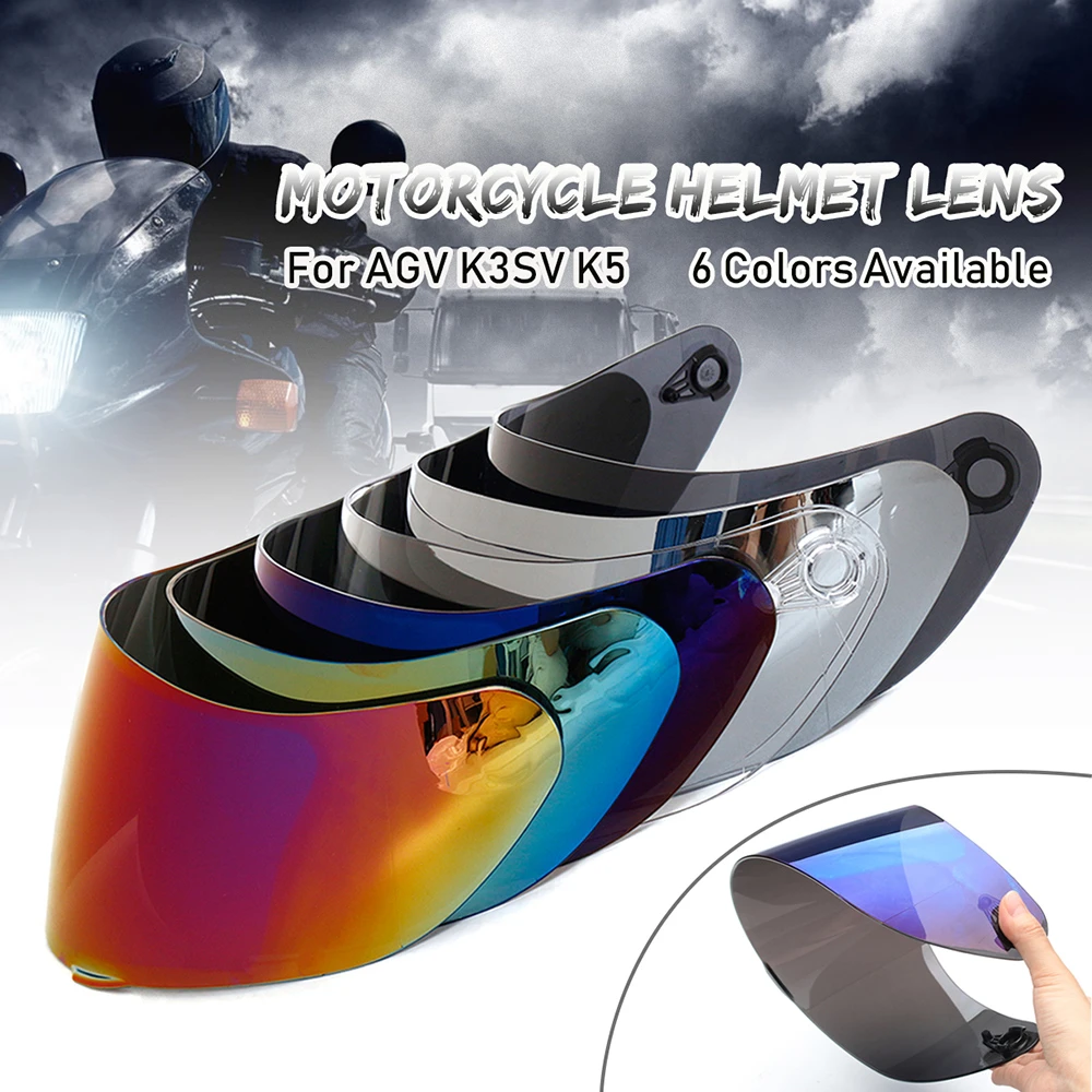 Motorcycle Visor Antiscratch Wind Shield Helmet Visor Full Face Fit