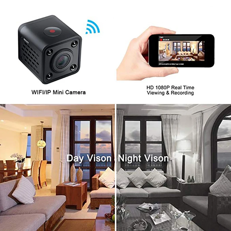Wifi IP Mini Camera Wireless Infrared Body Camera Night Vision Motion Detection Mini DV Voice Video Recorder 1080P HD Camera Wifi IP Mini Camera Wireless Infrared Body Camera Night Vision Motion Detection Mini DV Voice Video Recorder 1080P HD Camera