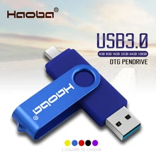 Высокоскоростной usb 3,0 OTG 64 ГБ флеш-накопитель USB флеш-накопитель 128 Гб внешний накопитель memoria usb 32 Гб 16 Гб Micro USB флеш-накопитель