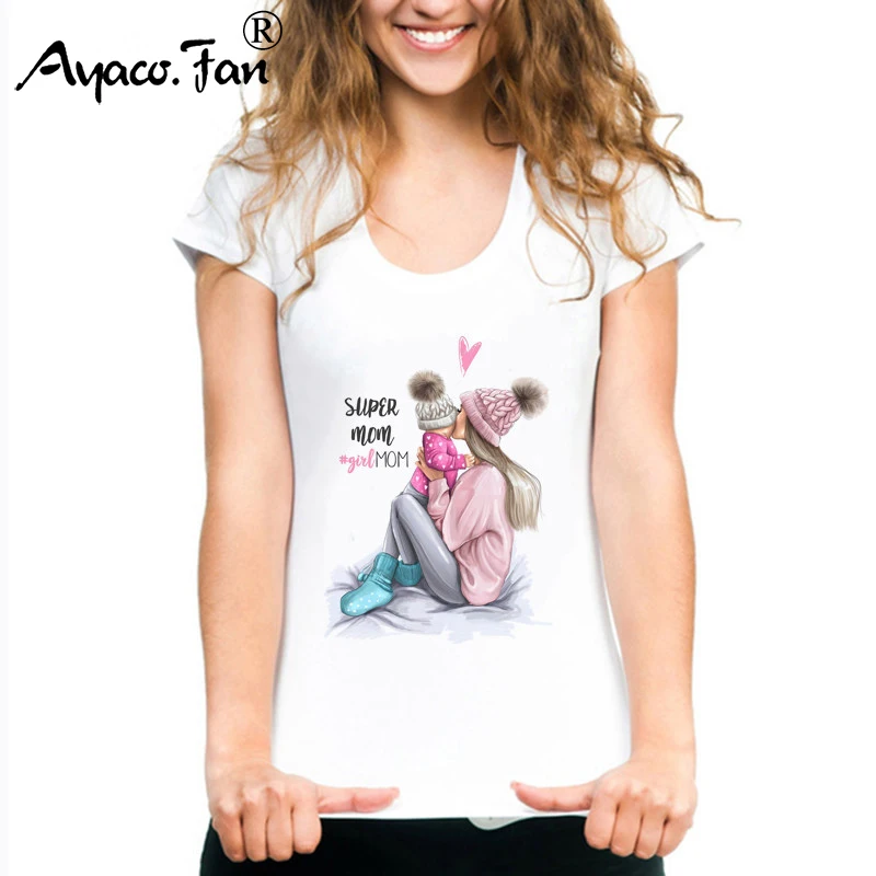 جديد 2019 الصيف الأم تي شيرت المتناثرة Kawaii الأبيض المرأة التي شيرت لطيف سوبر أمي الإناث تي شيرت رواج قمم تيز سيدة قميص جديد 2019 الصيف الأم تي شيرت المتناثرة Kawaii الأبيض المرأة التي شيرت لطيف سوبر أمي الإناث تي شيرت رواج قمم تيز سيدة قميص