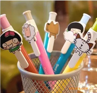 

Free ship!1lot=50pc!Cartoon cute funy animal pen/ plastic ball point pens/creative stationery/student prize