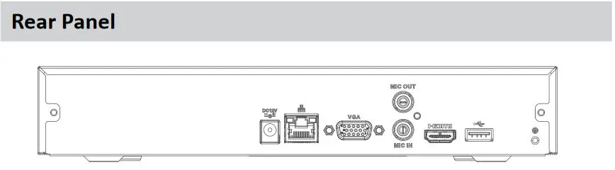 Dahua 4ch nvr NVR4104HS-4KS2 H.265 8MP разрешение 4 канала сетевой рекордер без poe заменить NVR2104HS-p-4ks2 с логотипом