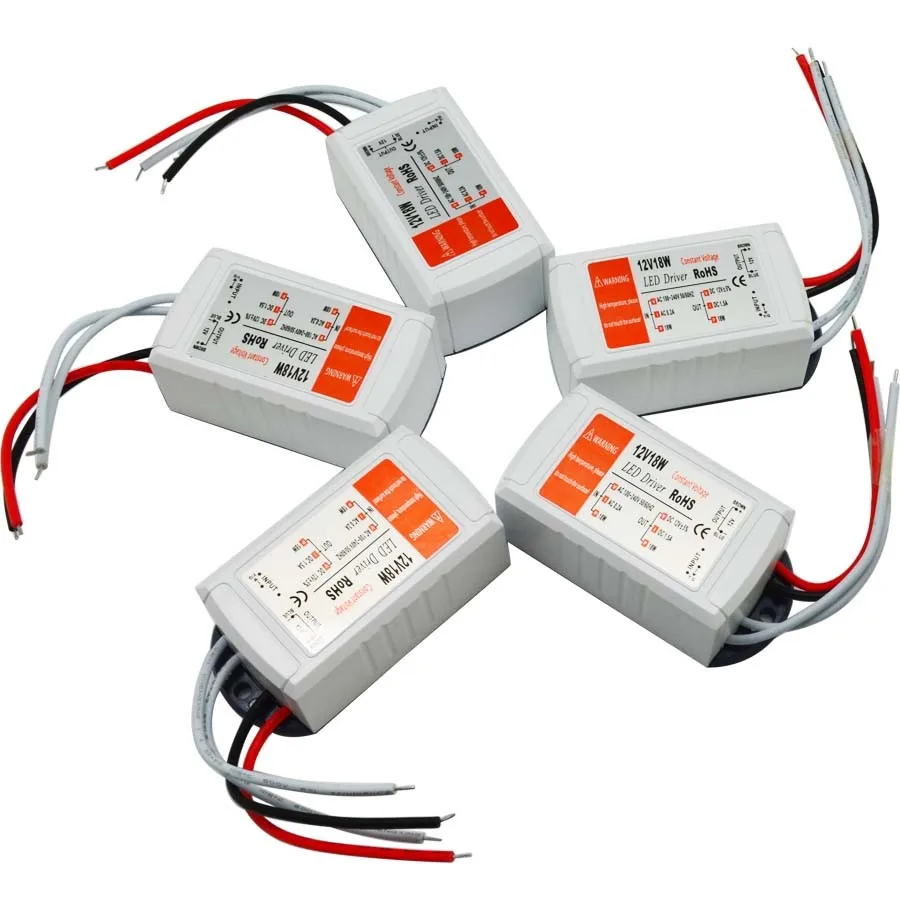 led power supply led transformer 12v led driver 5W 18w 28w 48w 72w 100w for led strip mr16 mr11