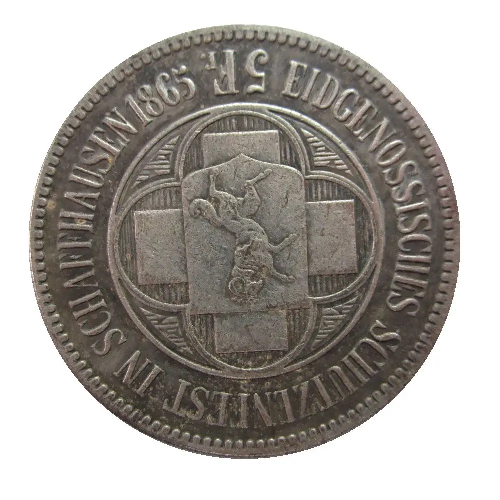 Дата 1847 1863 1865 1867 1869 1872 1874 1876 1939 Швейцария 5 Франкен съемки фестиваль копия монет
