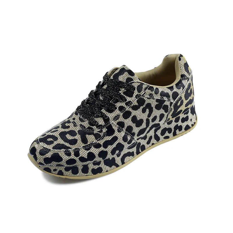Женская обувь повседневные кроссовки Intense Emotion Leopard Moda Mujer Брендовая в одинаковом