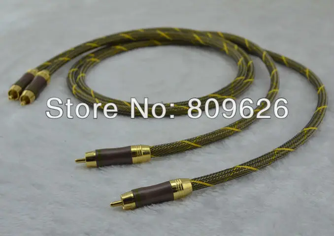 Van Den Hul M.C D102 MK III Hybrid Halogen with choseal RCA plug diy interconnect cable 1M |