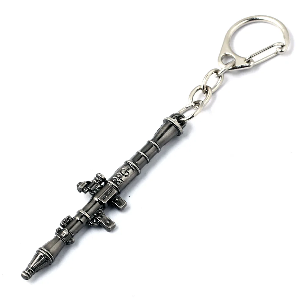 Игры Малый RPG-7 металлические брелки для мужчин CS GO брелоки в виде оружия аниме PUBG