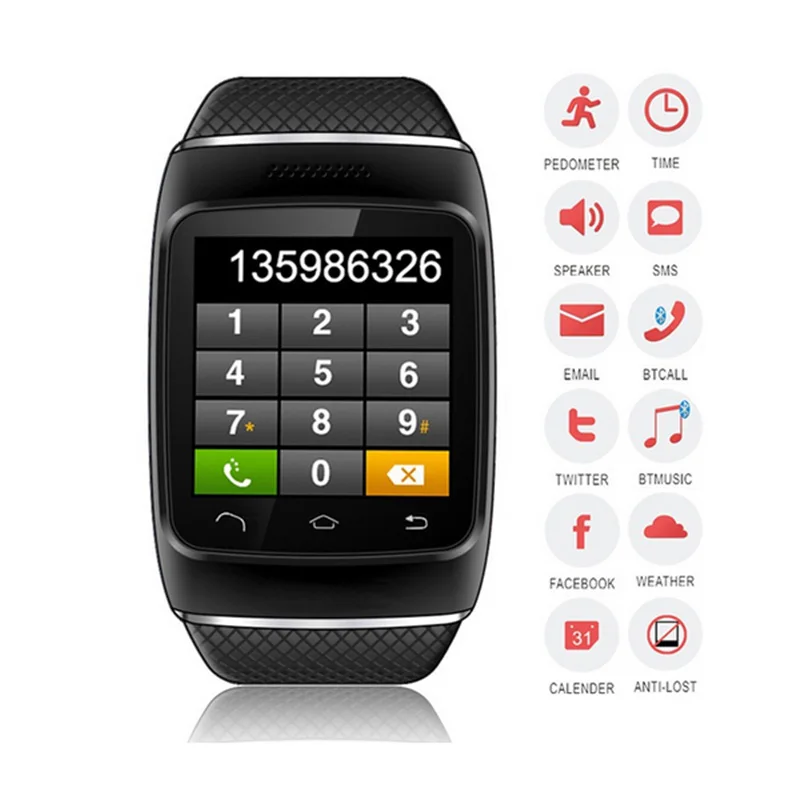 2016 low price new Android best selling bluetooth cheap kids pedometer bluetooth watch phone smart watch with pedometer
