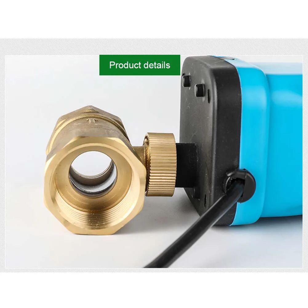 

220V Electric Ball Valve Brass Motorized Two-way Durable Waterproof Switch Type QJ888