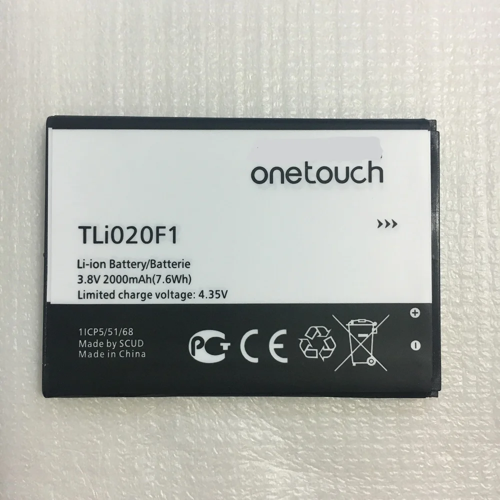 

3.8V 2000mAh TLi020F1 For Alcatel PIXI 4 5045D / Pop 2 5042D C7 7040 7040D / TCL J720 J720T J726T J726T-so2 J728T Battery