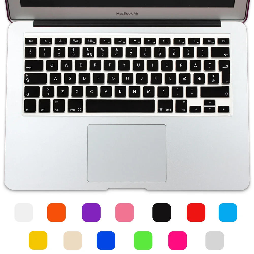 Норвежская силиконовая Европейская клавиатура чехол для Apple macbook Air Pro Retina 13 15 17