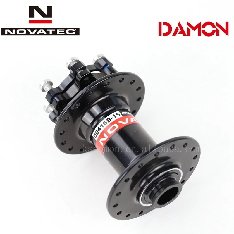 

Novatec D041SB DH AM Mtb Disc Brake 32 36 Hole Bicycle Front Hub 15mm Mountain Bike Hubs Thru Axle 100mm 110mm 2 Bearings