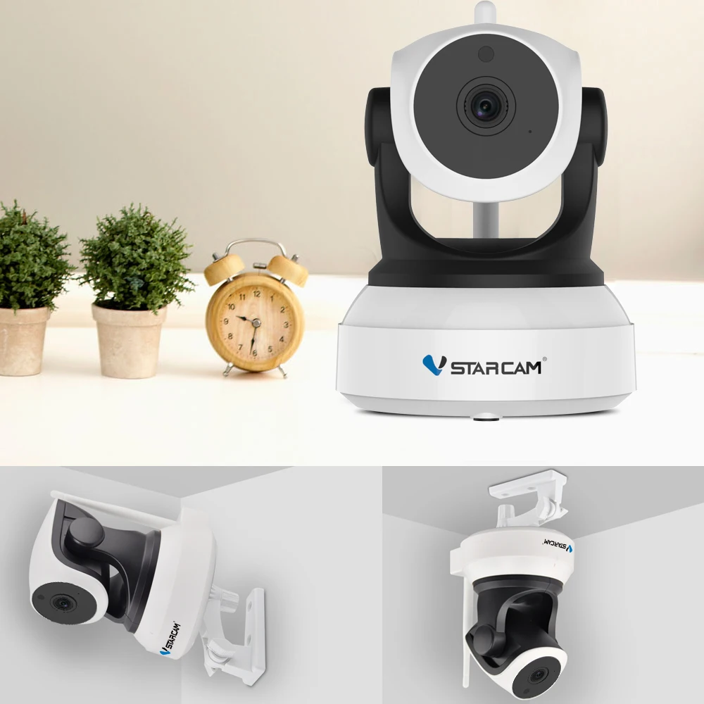 Monitor do Bebê Câmera de Segurança Vigilância sem Fio Vstarcam ip Visão Noturna ir Gravação Áudio hd Câmera C7824wip 720 p wi fi 9 Câmeras de vigilância