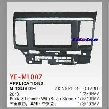 

2 DIN Plastic Frame Radio Fascia For Mitsubishi Fortis Lancer 2010 Auto Stereo Interface Dash CD Trim Installation Kits