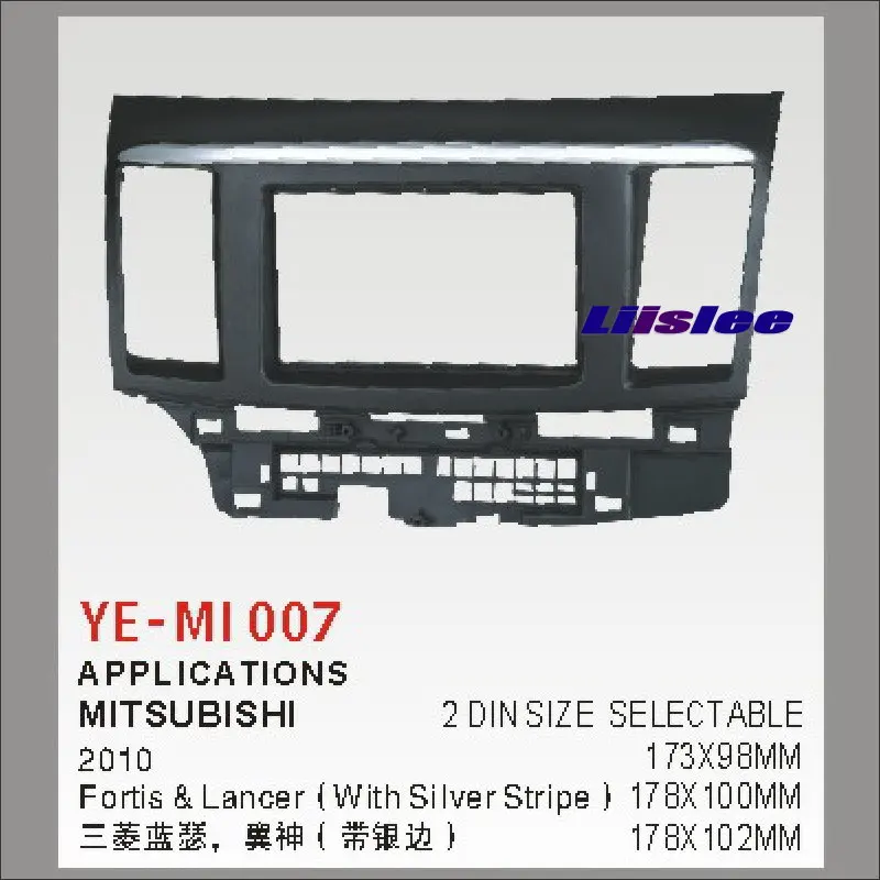 

Liislee 2 DIN Plastic Frame Radio Fascia For Mitsubishi Fortis Lancer 2010 Auto Stereo Interface Dash CD Trim Installation Kits