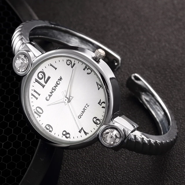 Luxury Silver Gold Bracelet Watch Women Dress Watch Rhinestone Quartz Bangle Bra Luxury Silver Gold Bracelet Watch Women Dress Watch Rhinestone Quartz Bangle Bra
