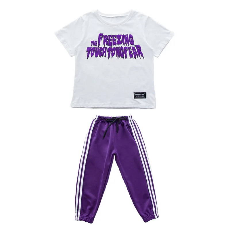

2018 New Children Clothing Sets Boy Girl Hiphop Sets Suits Kids Brand Sports Sets Kids Clothes Suit Girl Hiphop Clothes Set