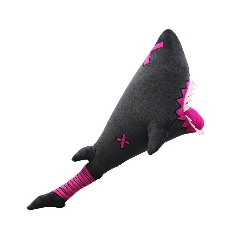 Идентичность V плюшевая игрушка «Акула» игра мультфильм Акула палка мягкая чучела животных куклы косплей подарок для детей Дети Мальчики 55 см