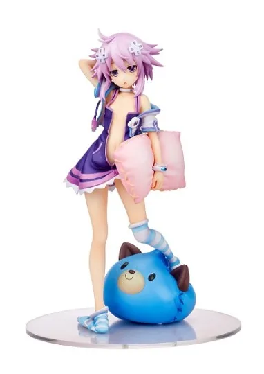 

18cm Anime Broccoli Hyperdimension Neptunia Neptune with Pillow 1/8 Scale PVC Figure Collectible Model Toy NE5