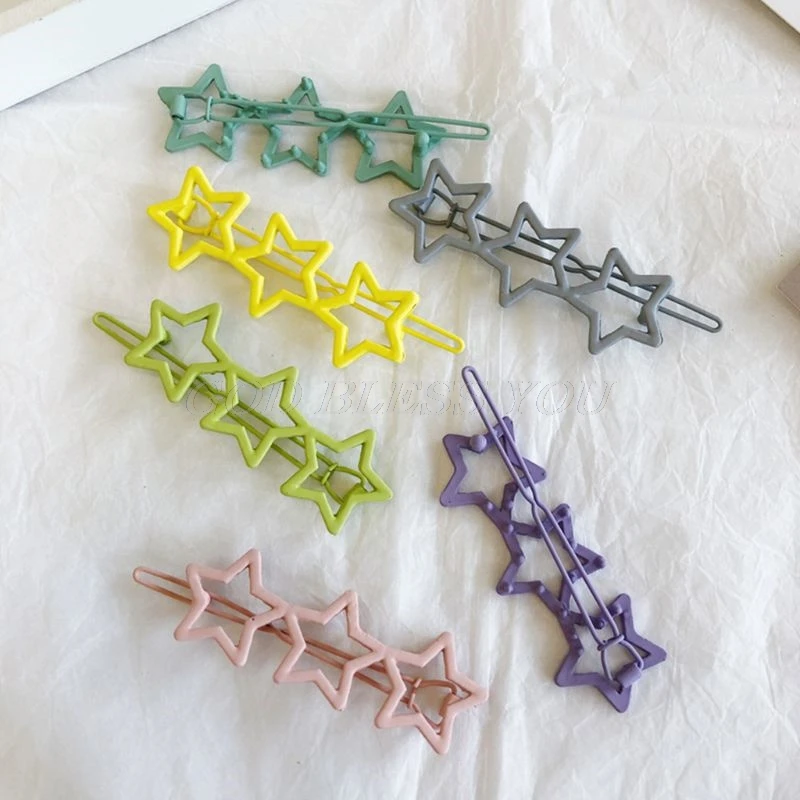 

Fashion Women Retro Star Hair Clip Hairpin Barrette Bobby Pin Hair Accessories