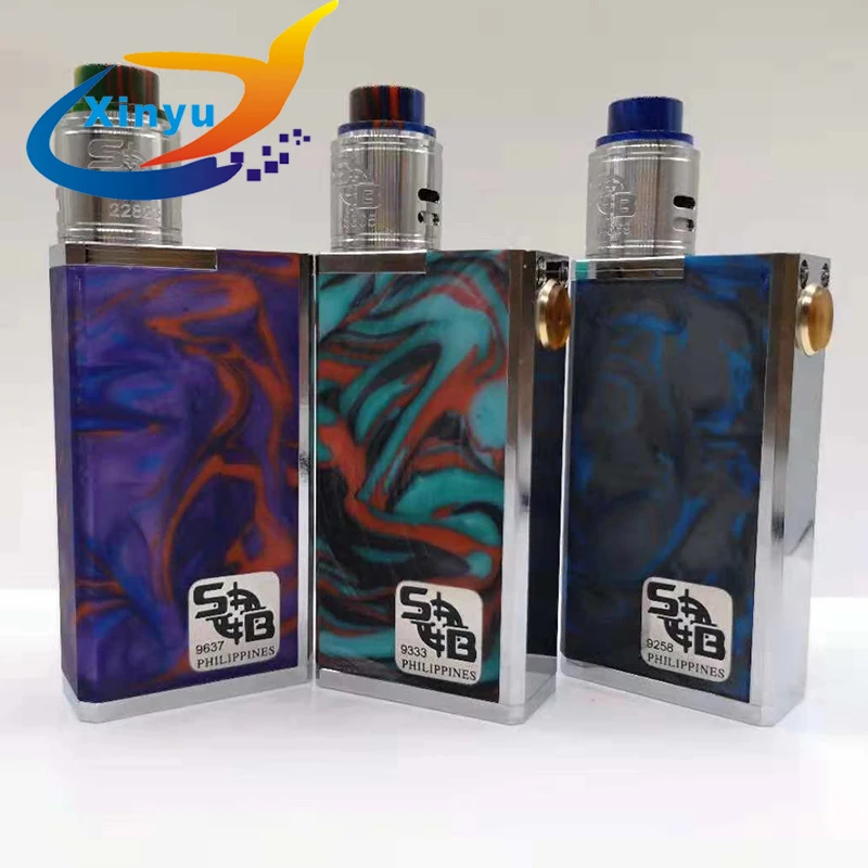  2018 sob v4 kit Mechanical Mod double 18650 Parallel connection Stainless steel and resin Vaporizer