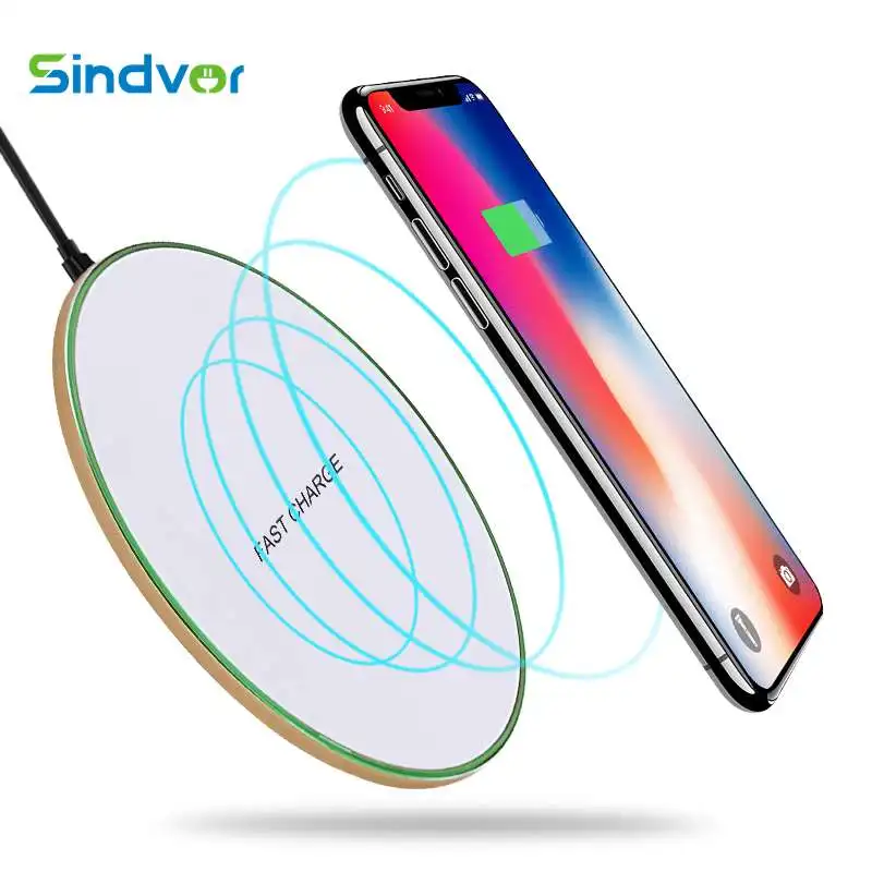 

Sindvor Qi Wireless Charger For iPhone 8 X XR XS Max 10W Fast Wireless Charging for Samsung S9 S8 Note 8 9 S7 USB Charger Pad