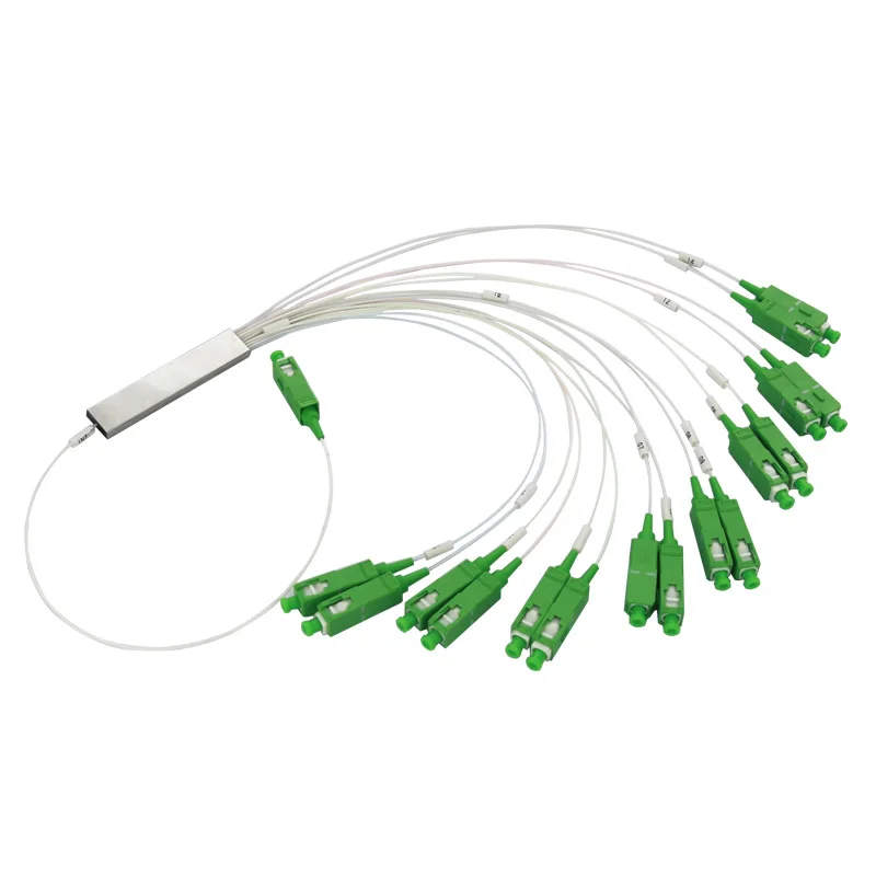 

20pcs/lot 0.9mm Steel Tube 1x16 Mini SC/APC Connector 1:16 16 Ports