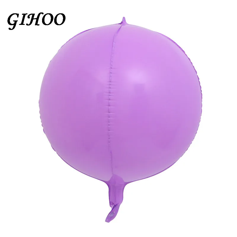 GIHOO 20pcs 22 дюймов 4D Macaron воздушный шар конфетного цвета креативный день рождения композиция арки Свадебный шар вечерние украшения - Цвет: Фиолетовый