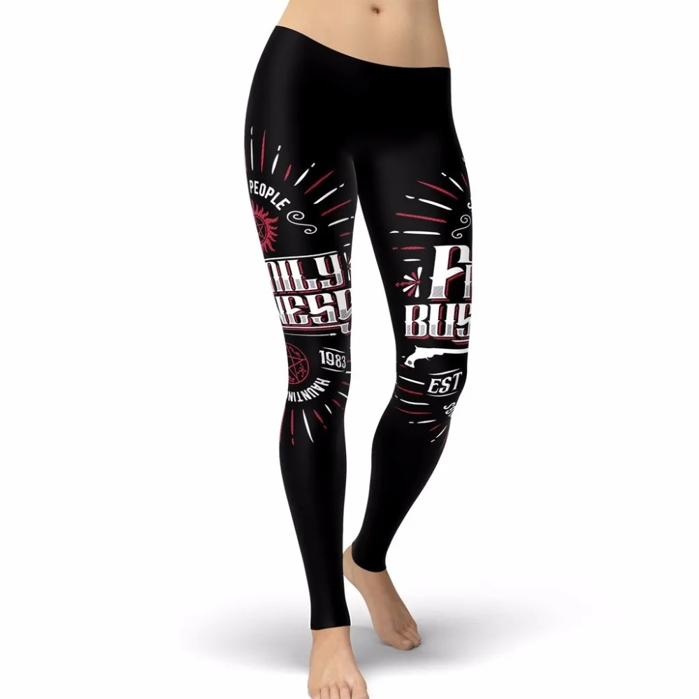 

2018 Supernatural Women Leggings SAVING PEOPLE Leggins Printed Legging For Woman Work Out Fitness