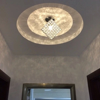 

Simple LED LED crystal ceiling lamp creative corridor lamp stairs balcony Entrance Hotel decoration lamps and lantern lights ZA