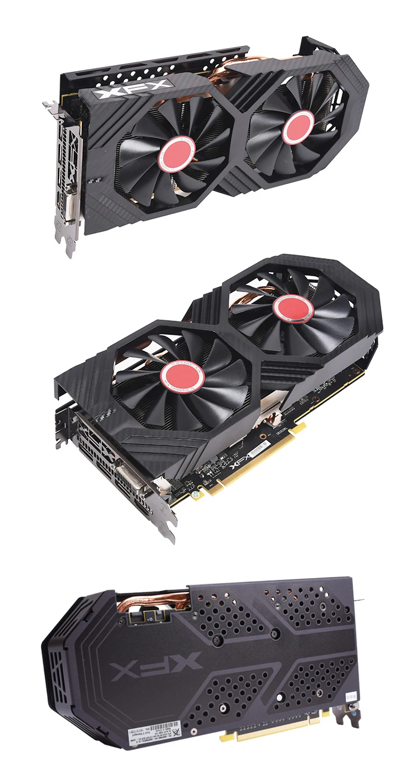 Видеокарты XFX RX590 8 ГБ GDDR5 256bit PCI-E 3,0 HDMI DisplayPort DVI-D 2304SPs настольные игровые графические карты