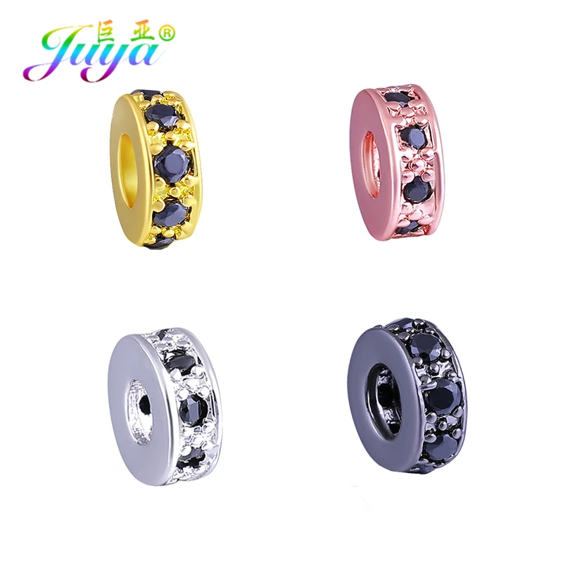 

Juya DIY 7mm Metal Spacer Beads Accessories For Handmade Natutal Stones Beadwork Perles Bracelets Necklace Jewelry Making