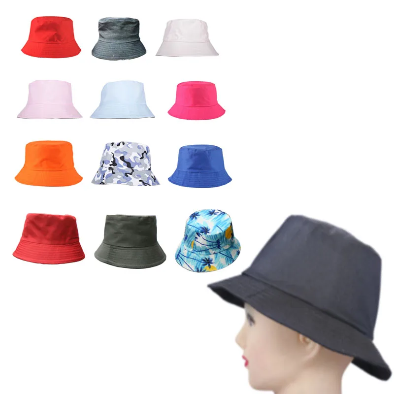 

1pcs Fashion Unisex Camping Cap Bucket Hat Summer Travel Fishing Boonie Outdoor Visor Men Women Cotton Simple Hunting Holiday