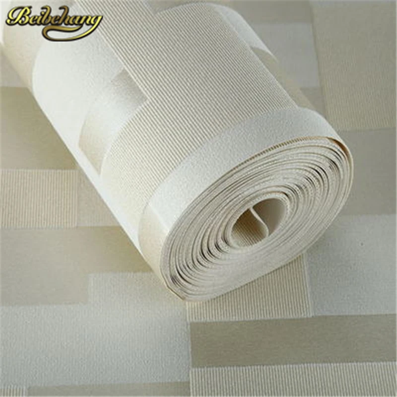 Modern 3D embossed nonwoven stereoscopic mosaic wallpaper rolls modern woven flocking wall paper living room Home Decoration