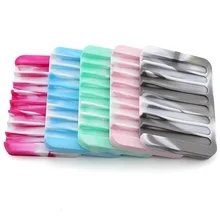 Модный Камуфляжный, силиконовый гибкий держатель для мыльницы поднос для душа для ванной кухни W8339