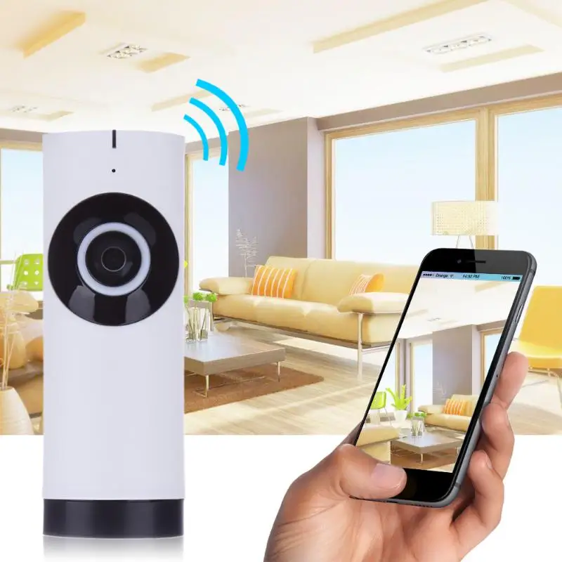 

High Quality Smart Home Security Network Camera Wifi 720P Wireless Smart Phone Audio Night Vision Surveillance Cameras White
