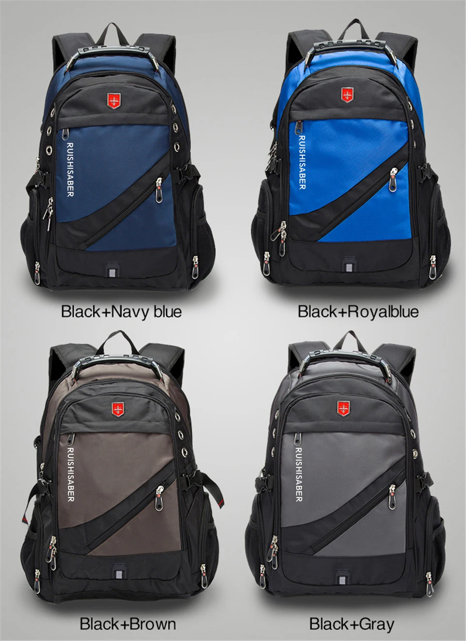 Оксфордский Швейцарский рюкзак для мужчин с внешней зарядкой USB 15/17 дюймов для ноутбука, женский рюкзак для путешествий, винтажные школьные сумки, рюкзак mochila