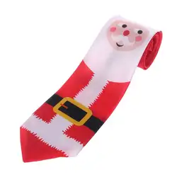 Рождество Галстук унисекс мода праздничный галстук Вечеринка нарядное платье Санта Клаус снежинки