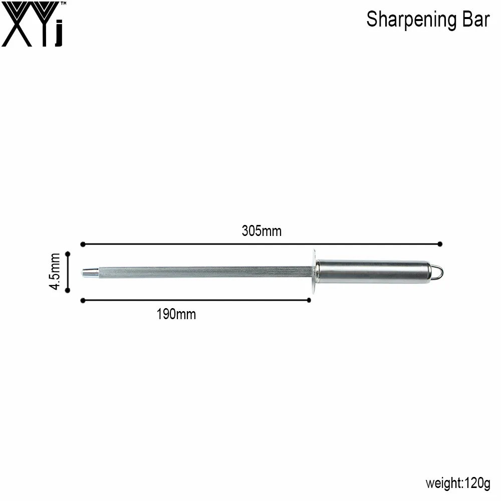 XYj точилка для кухонных ножей из нержавеющей стали, заточка для поваров, дамасская сталь, точилка для ножей из нержавеющей стали, стержень