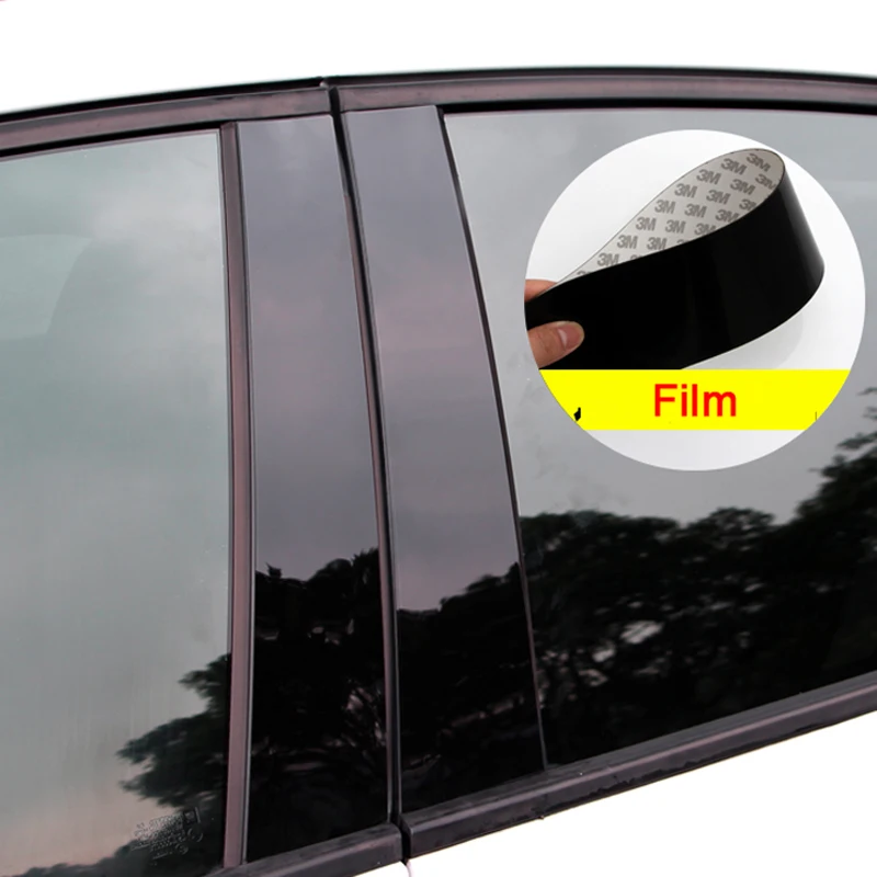 

6pcs PC for Nissan qashqai 2008-2015 window B column Decorative Trim flim