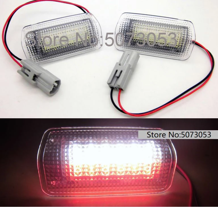 2pcs Led Courtesy Door Light Lamp For Lexus Es350 Gx460 Hs250