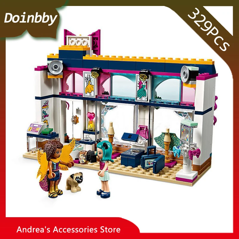 

Friends Series Andrea's Accessories Store Set Building Block Bricks Girls Birthday Gifts Toys Compatible with Legoing 41344