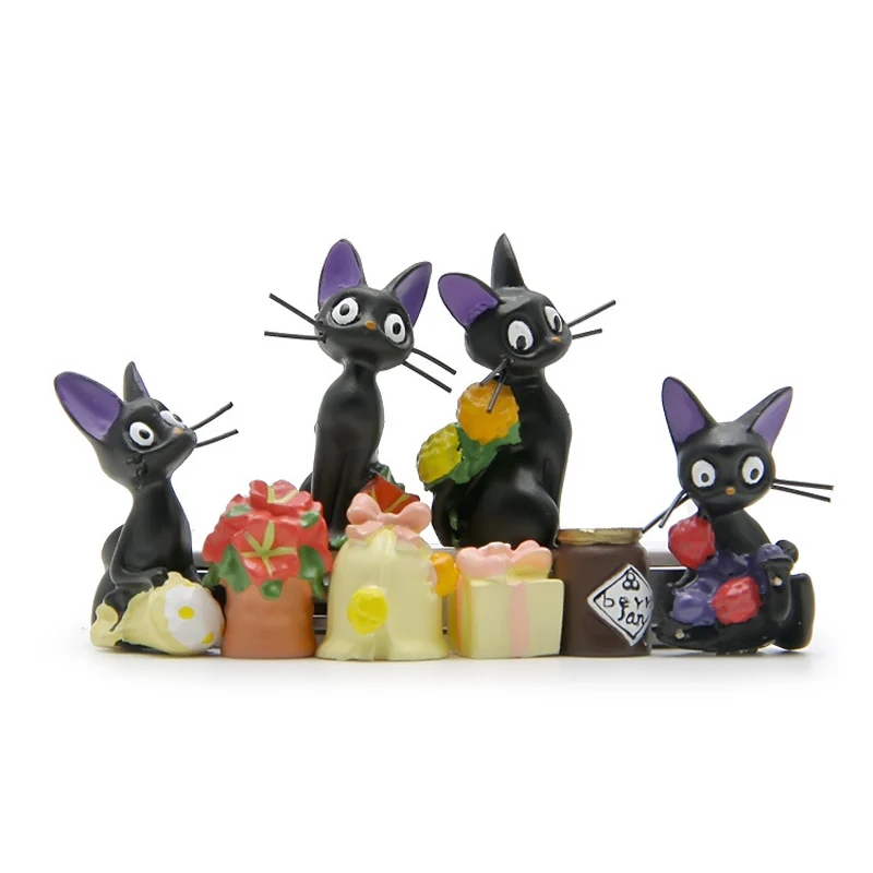 8pcs Lot Studio Ghibli Toy Hayao Miyazaki Kiki S Delivery Service Jiji Cat Mini Figures Action Figure Toys Collection Model Toy Hayao Miyazaki Figure Toymodel Toy Aliexpress
