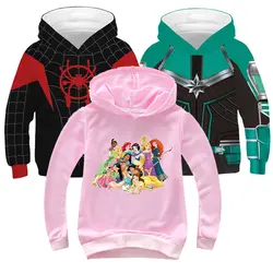 Детские куртки «мстители» осенние толстовки с капюшоном для мальчиков, пальто свитер Человек-паук для подростков, косплей, Снежная куртка
