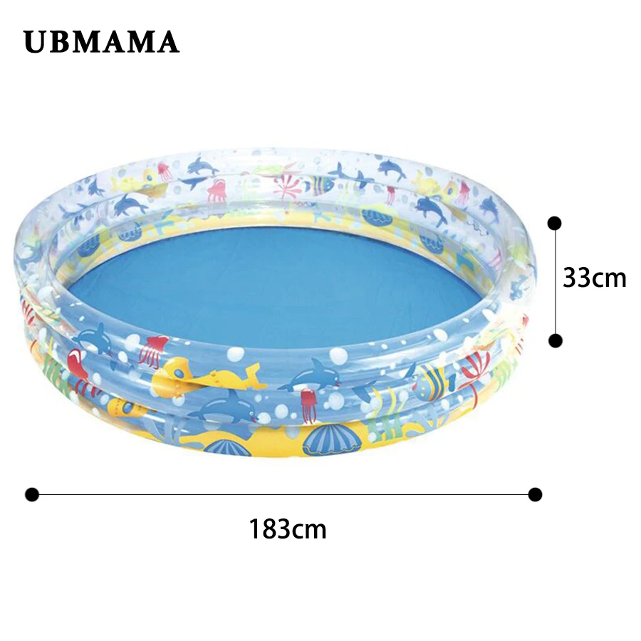183*33 см надувной пластиковый круговой бассейн подводный мир Patter 3 уровня бассейн открытый бассейн