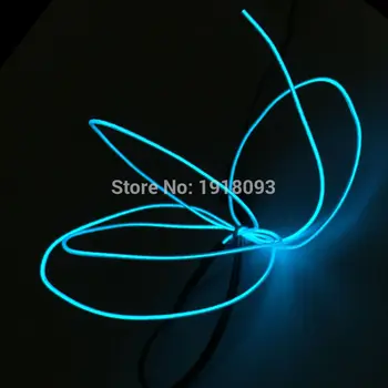 

1M 10Color Available EL Wire Tube Rope Flexible LED Strip For House Decoration Powered By DC-5V USB Drive Light-up Toys