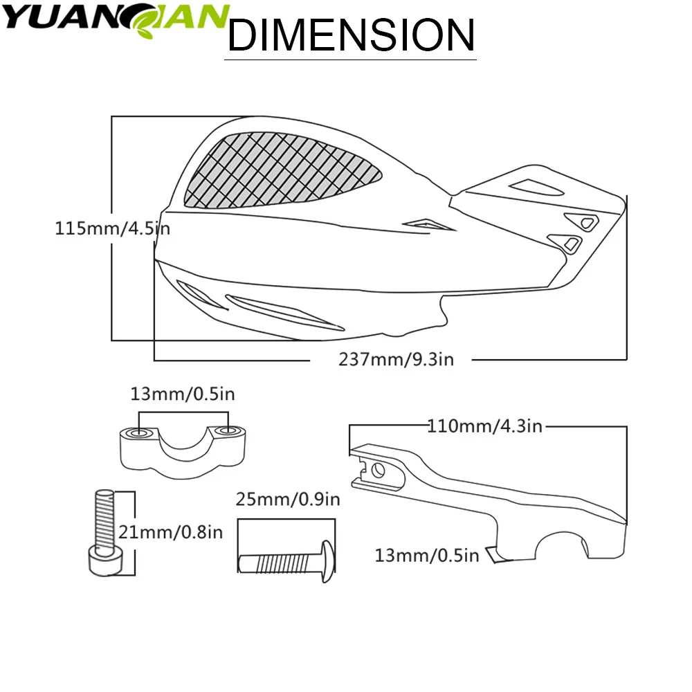 Защита для рук мотоцикла защитная накладка Kawasaki Suzuki Honda Yamaha SX EXC XCW SMR кроссового