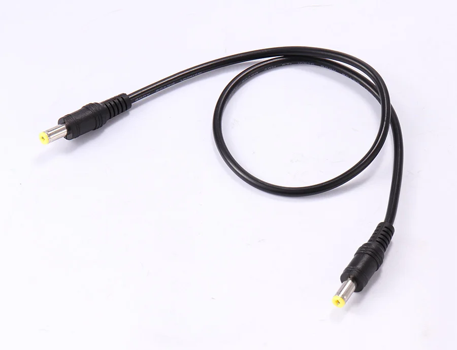 100pcs DC Power Extension Cable DC Male to Male Cable Adapter 50cm