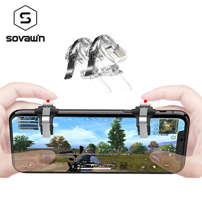 

Mobile Joystick L1 R1 Trigger Fire Button Controller Gamepad Aim Key Shooter for iPhone Android PUGB Gamer Control Key